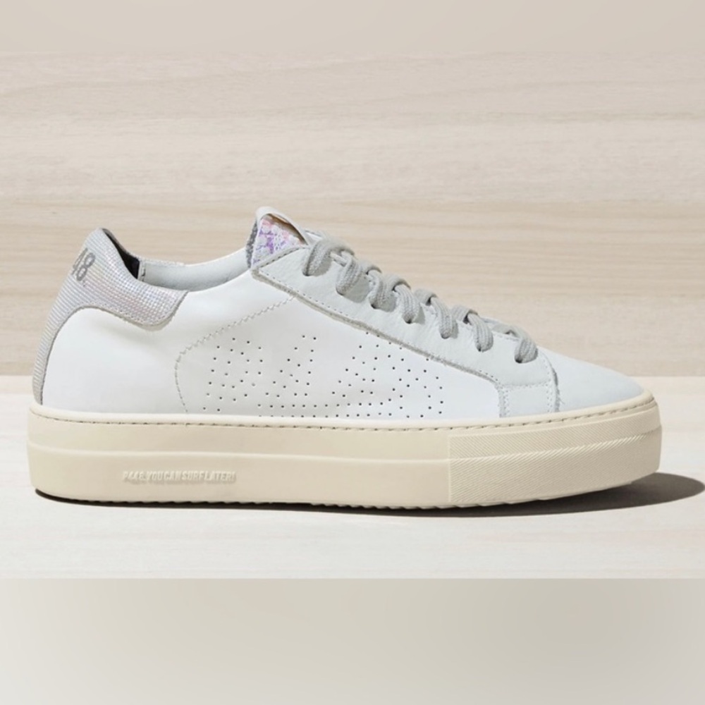 P448 Thea Unicorn White Sneakers